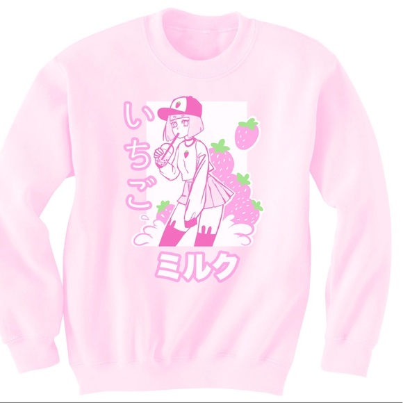 strawberry milk sweater